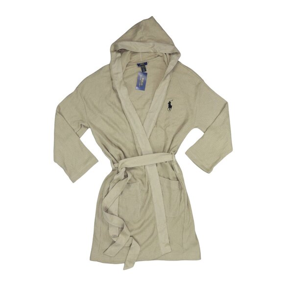 Polo Ralph Lauren Other - Polo Ralph Lauren Waffle Knit Hooded Belted w/Pockets Men's Bathrobe NWT